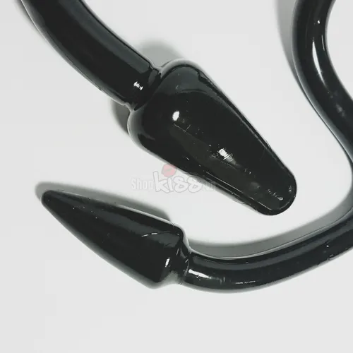 FAAK Double-ended Black Soft Silicone Dildo for Lesbians — photo 5