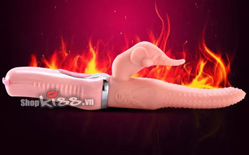 Elephant Heating Soft Spiked Vibrating Rotating Dildo — photo 3