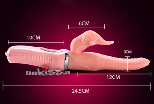 Elephant Heating Soft Spiked Vibrating Rotating Dildo — photo 7