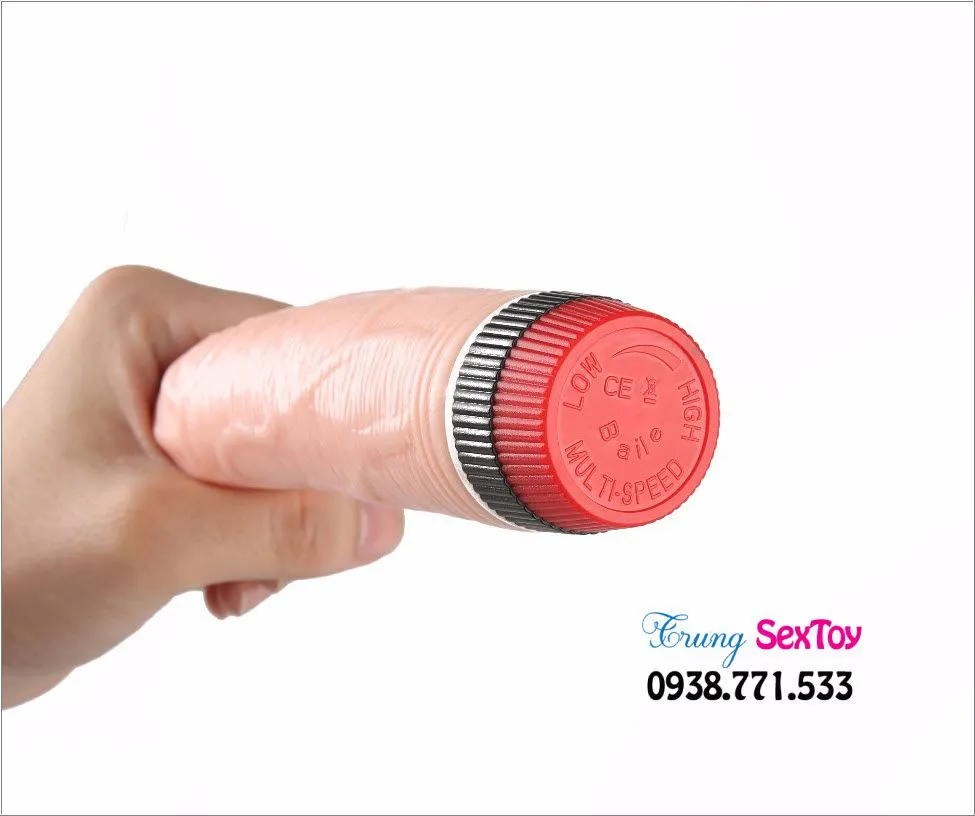 Handheld 2-Pin Multi-Speed Vibrating Silicone Dildo for Beginners — photo 2