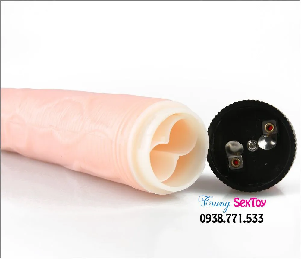 Handheld 2-Pin Multi-Speed Vibrating Silicone Dildo for Beginners — photo 3