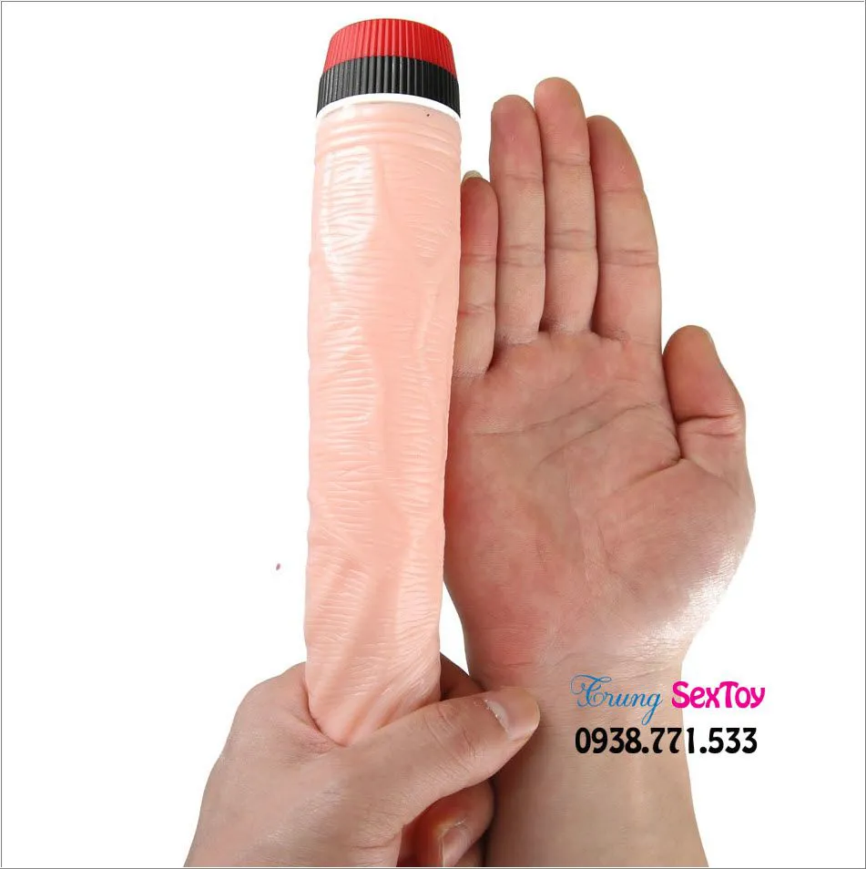 Handheld 2-Pin Multi-Speed Vibrating Silicone Dildo for Beginners — photo 5
