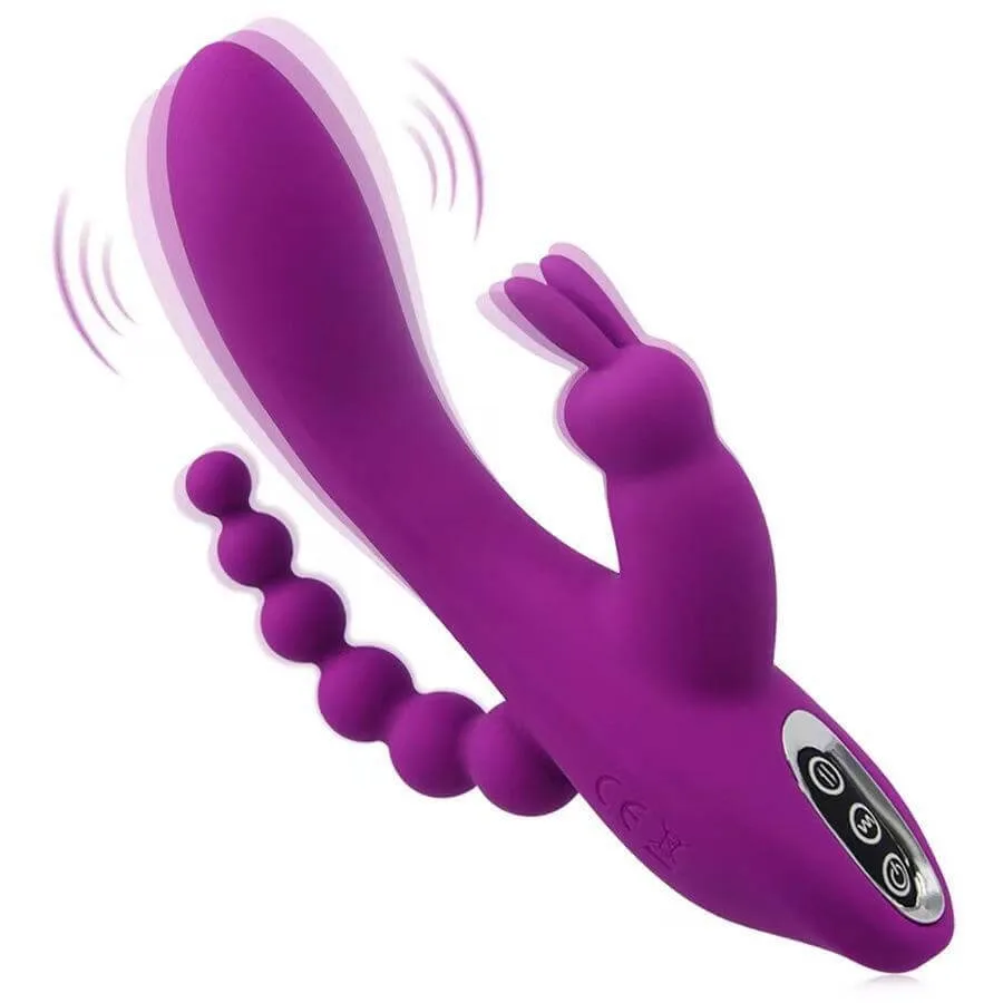 3in1 Private Packing G-Spot Anal Vibrator Waterproof Powerful — photo 3