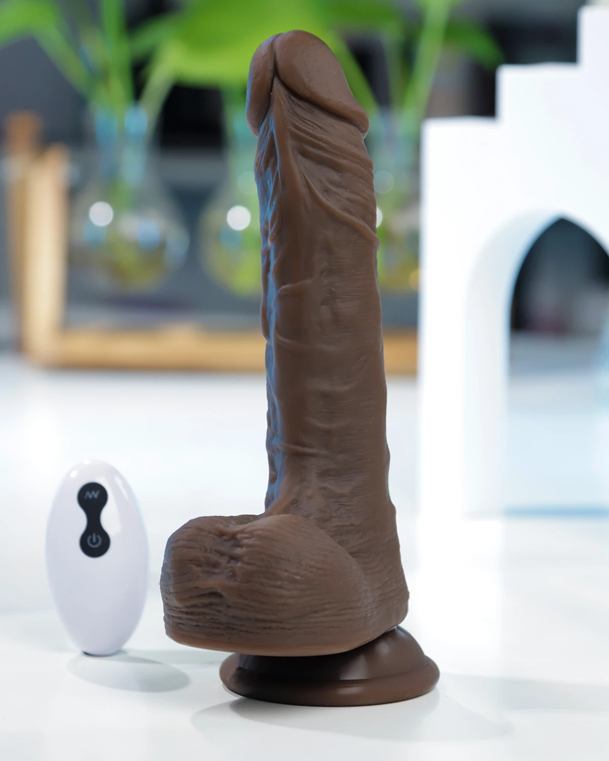Aiya 9-Mode Vibrating Rotating Realistic Dildo Soft Touch — photo 2