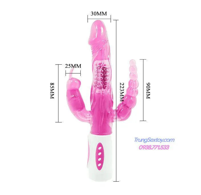 Bunny Triple Head Vibration Dildo For Ultimate Fun — photo 2