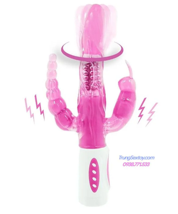 Bunny Triple Head Vibration Dildo For Ultimate Fun — photo 4