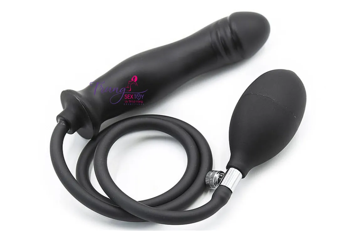 Black Inflatable Soft Silicone Waterproof Multi Function Toy — photo 3