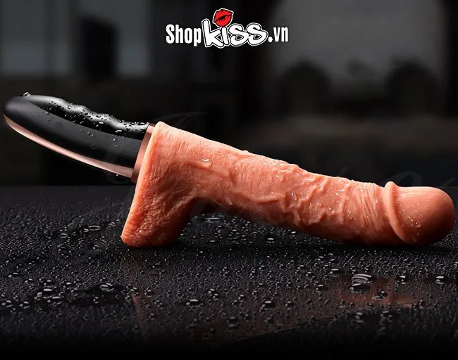 JEWSN Heated Vibrating Realistic Dildo Handheld Masturbation Toy — photo 3