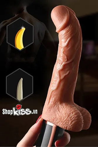 JEWSN Heated Vibrating Realistic Dildo Handheld Masturbation Toy — photo 4