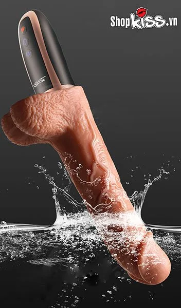 JEWSN Heated Vibrating Realistic Dildo Handheld Masturbation Toy — photo 5
