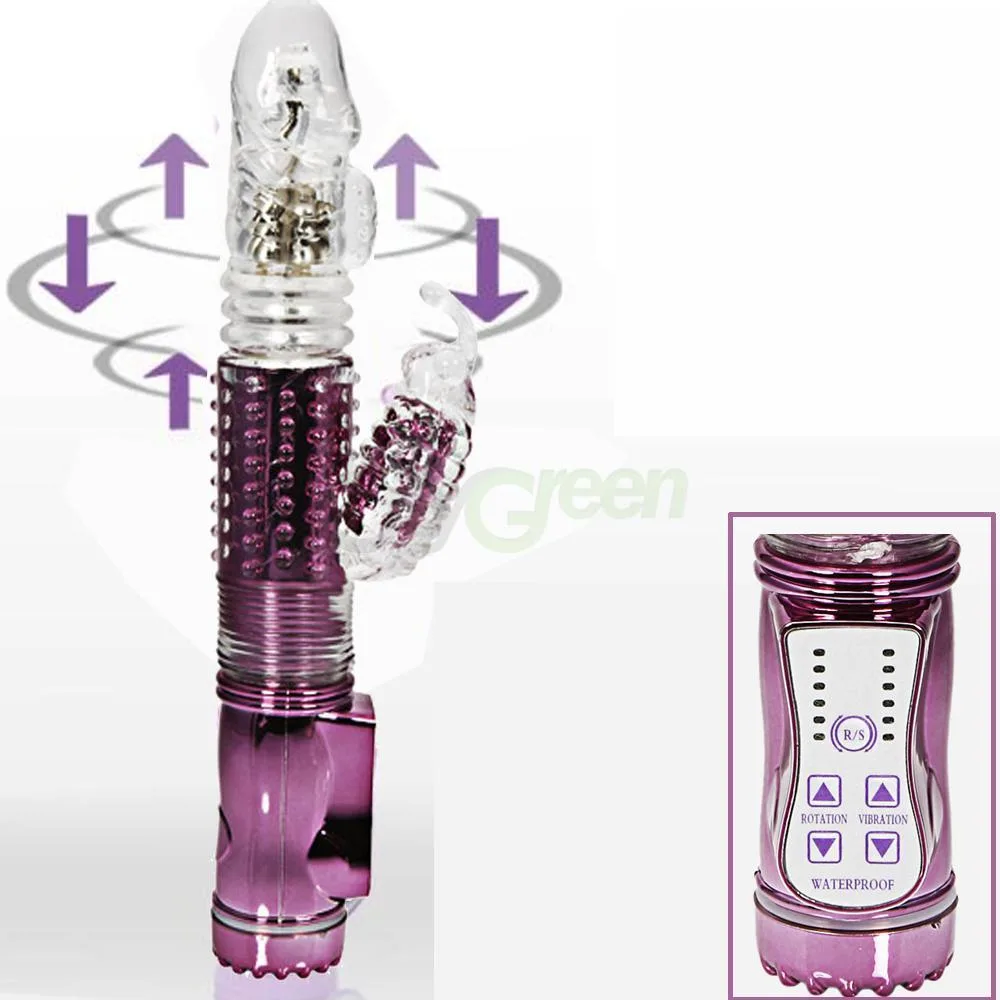 DV 12 Premium Rotating Thrusting Silicone Masturbator 28cm — photo 5
