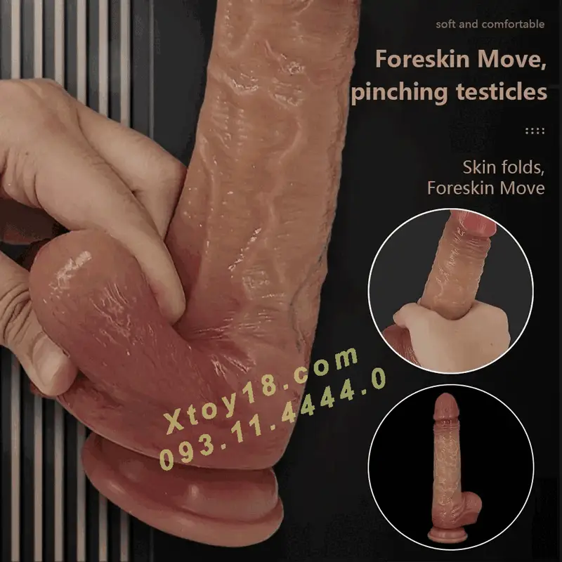 Premium 2-Tone Silicone Dildo Suction Base Super Soft Realistic Texture — photo 2