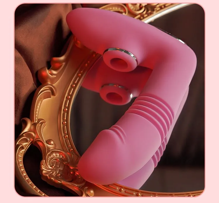 SHP1333 Realistic Suction Vibrating Oral Dildo for Female Massage — photo 4