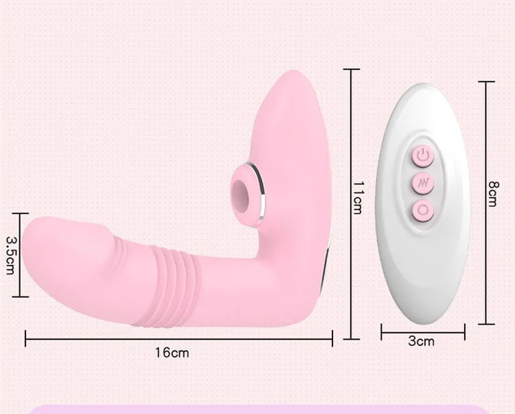 SHP1333 Realistic Suction Vibrating Oral Dildo for Female Massage — photo 7