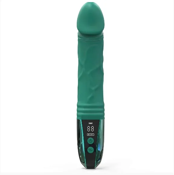 Lesley premium vibrating dildo, 19.5cm medical grade silicone — photo 4