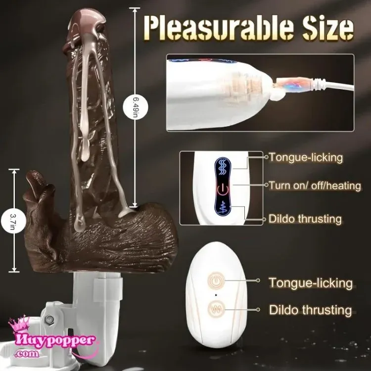 Selina Premium Vibrating Thrusting Dildo 40°C Heat Feel — photo 5
