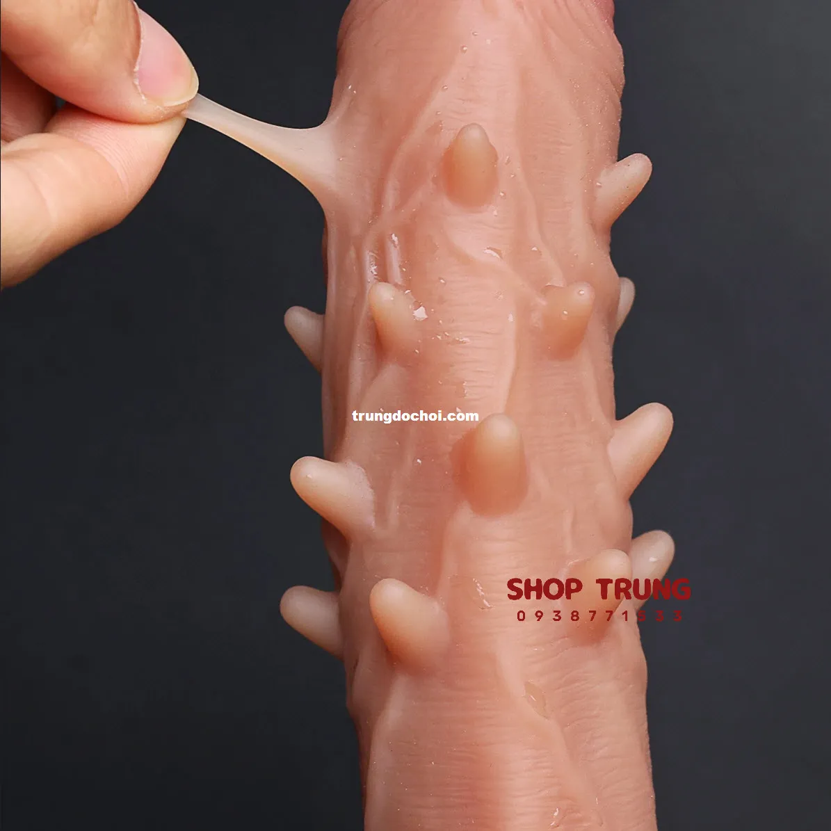 Silicone Textured Female Dildo Wall Mount Wearable — photo 3