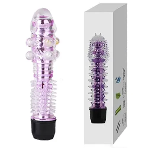 SHP1450 Silicone Textured Realistic G-Spot Vibrator Male Toy — photo 6