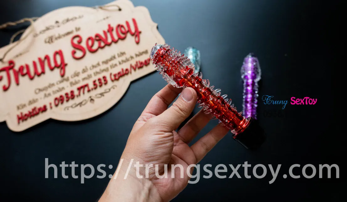 AAA Silicone Flexible Spiked Strong Vibrating Dildo Gift Gel — photo 2