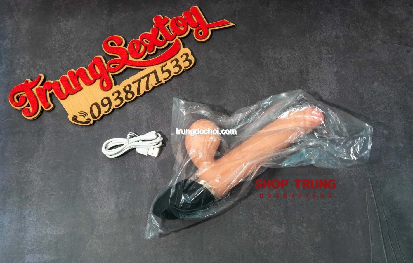 Langsha Automatic Rotating Vibrating Dildo 8 Modes Female — photo 2