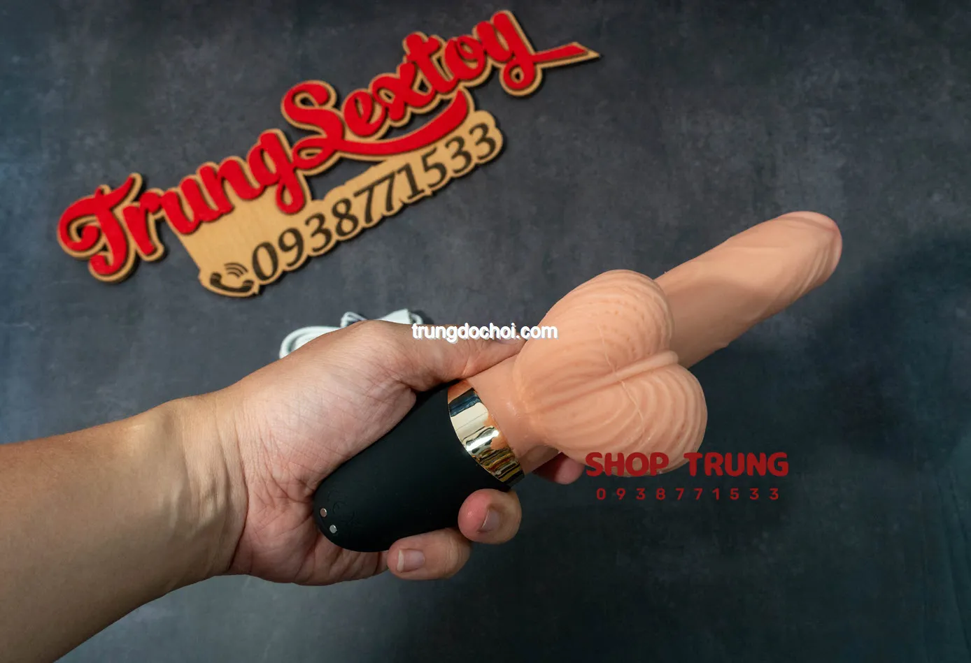 Langsha Automatic Rotating Vibrating Dildo 8 Modes Female — photo 4
