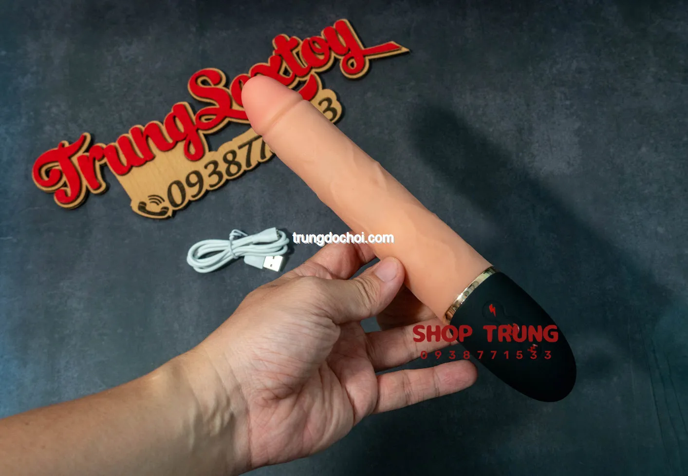 Langsha Automatic Rotating Vibrating Dildo 8 Modes Female — photo 6