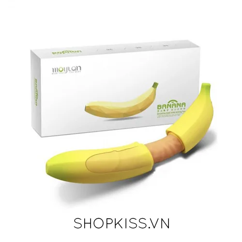 Banana Shaped Vibrating Realistic Silicone Dildo for Couples — photo 2