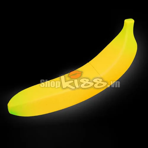 Banana Shaped Vibrating Realistic Silicone Dildo for Couples — photo 6