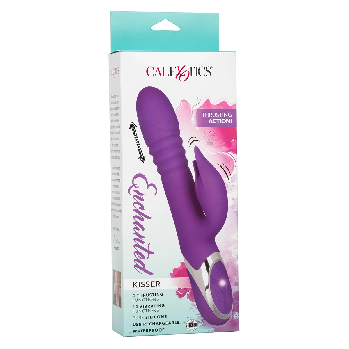 CalExotics Kisser Multi-Function Vibrating Thrusting Dildo — photo 4