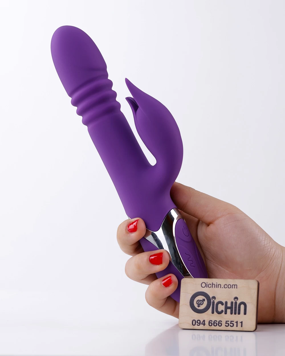 CalExotics Kisser Multi-Function Vibrating Thrusting Dildo — photo 2
