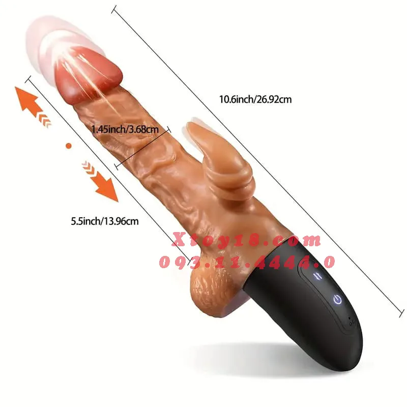 Premium Multi-Function Male Vibrator Warmth Thrust Spin — photo 3