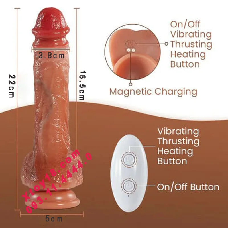 AcmeJoy Multi-Function Suction Dildo Heated Vibration — photo 4