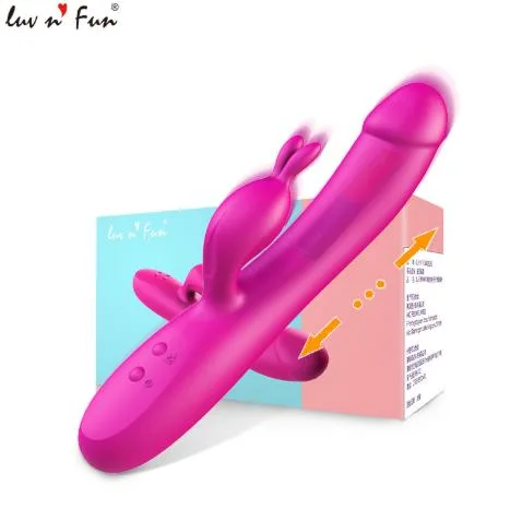 Luv n Fun Multifunctional Heated Thrusting Silicone Vibrator 19cm — photo 3