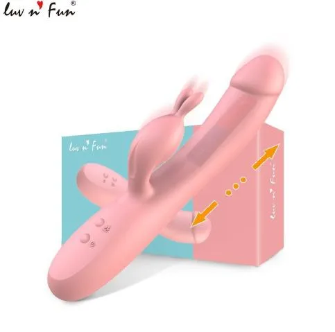 Luv n Fun Multifunctional Heated Thrusting Silicone Vibrator 19cm — photo 4