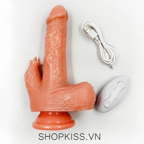 Multi-Function Realistic Vibrating Tongue Dildo Silicone — photo 2
