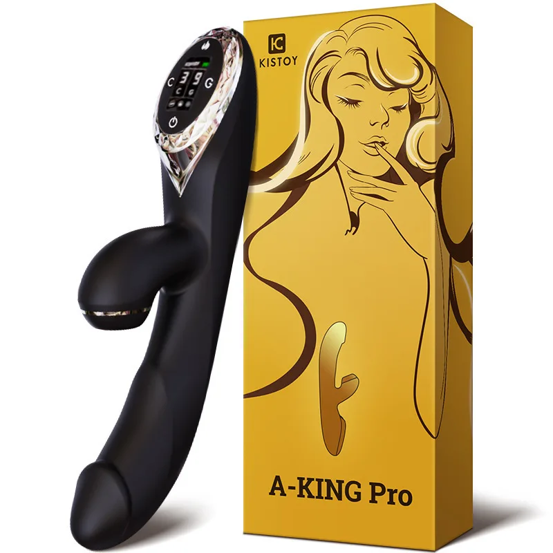 A-KING PRO Multi-Function Vibrating Heated Silicone Dildo — photo 4