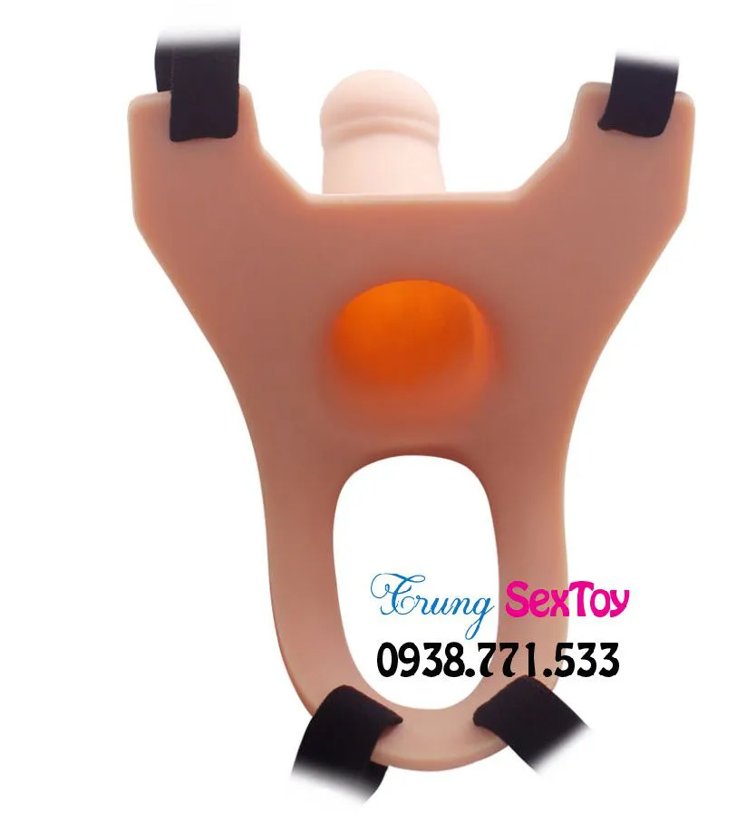 Realistic Hollow Strap-On Silicone Dildo 14cm Flexible Male Use — photo 2