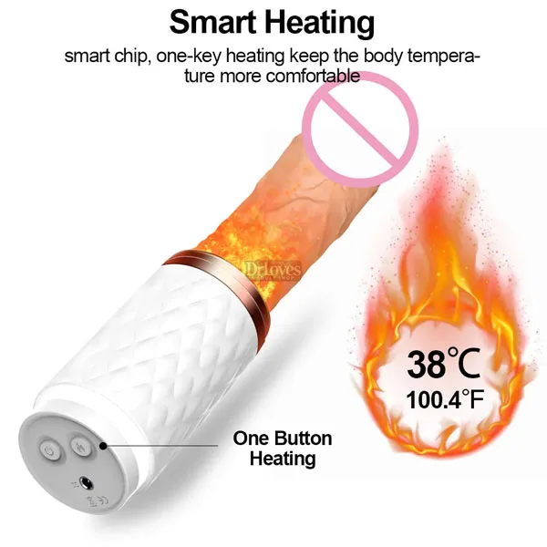 Diamond Premium Vibrating Thrusting Heating Realistic Dildo — photo 6