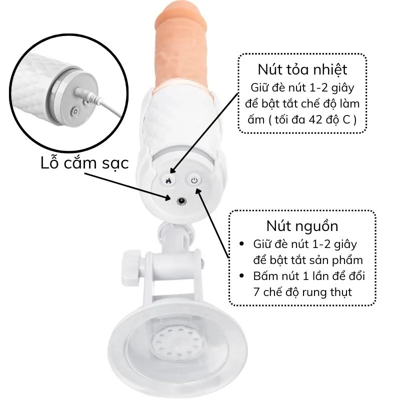 Diamond Love Wall-Mounted Heated Vibrating Masturbator — photo 6