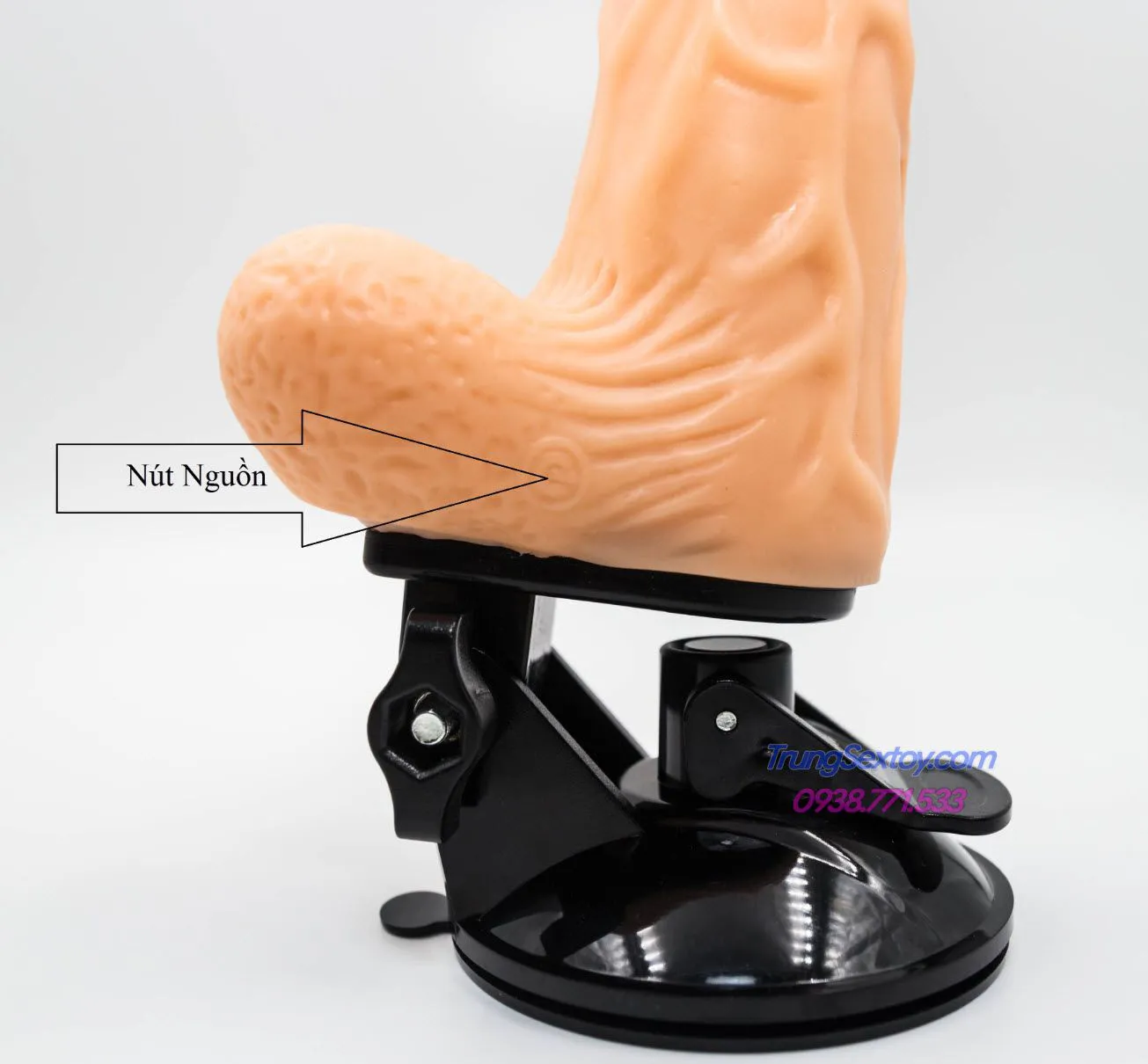 Xuanai Remote Control Rotating Suction Dildo 21cm — photo 4