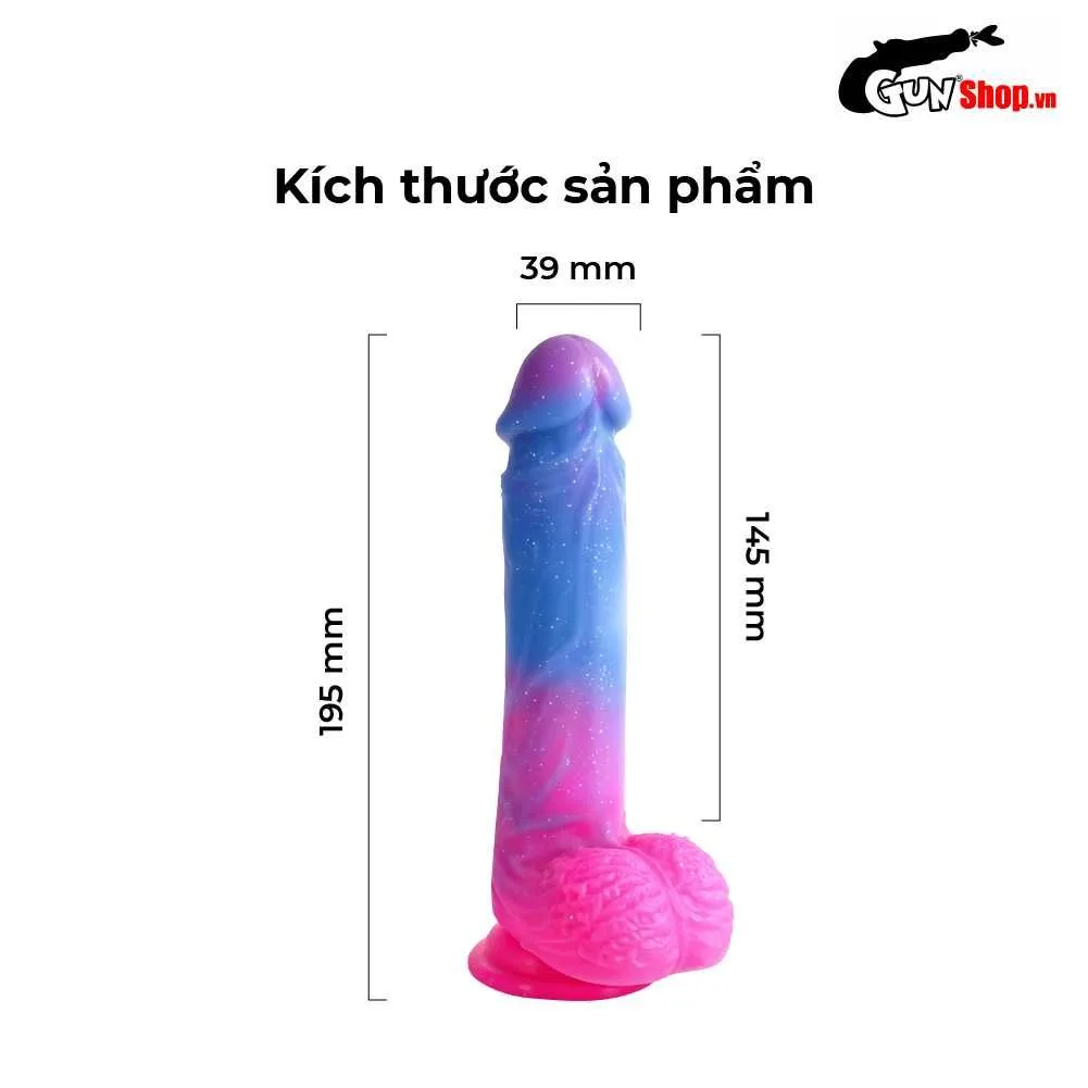 Shelly Play Prismy 14.5cm Wall-Mount Galaxy Pattern Dildo — photo 3