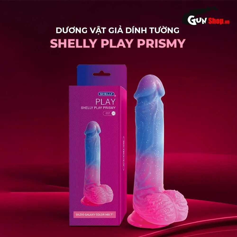 Shelly Play Prismy 14.5cm Wall-Mount Galaxy Pattern Dildo — photo 4