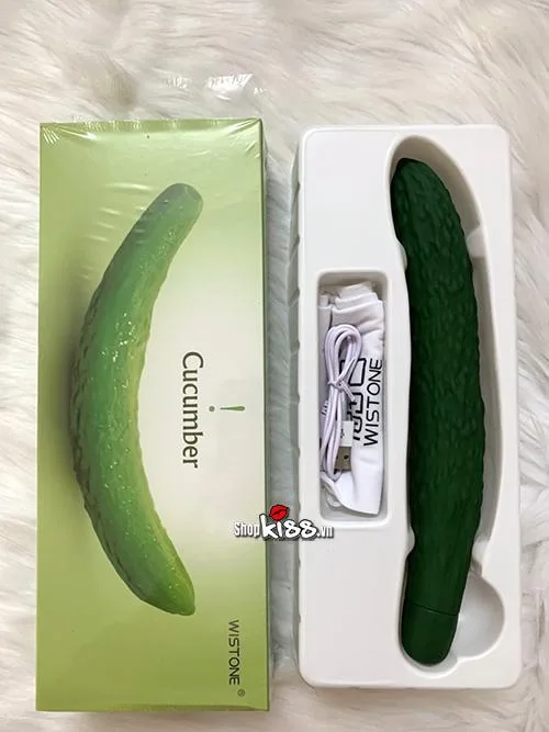 Cucumber Vibrating Dildo Soft Silicone Pleasure Toy — photo 5