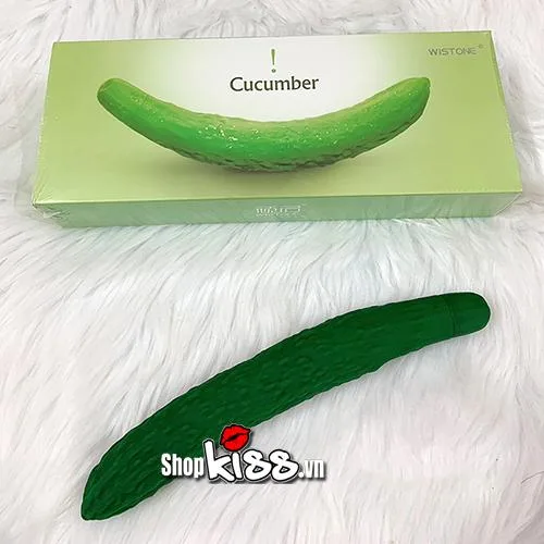 Cucumber Vibrating Dildo Soft Silicone Pleasure Toy — photo 7