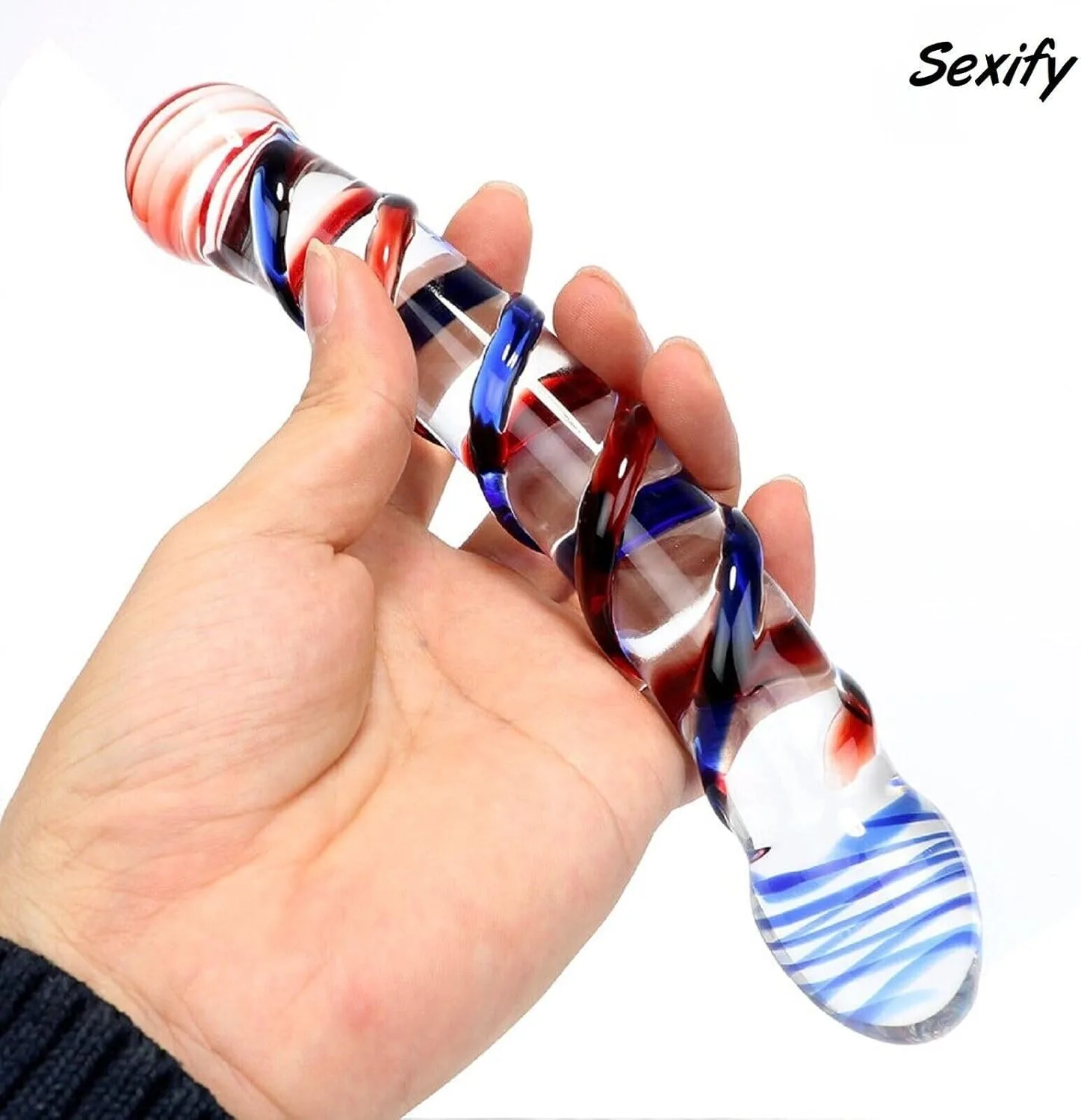 Glass Dolphin-Shaped Silicone Dildo Borosilicate Gentle Sensual Stimulator — photo 3