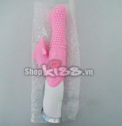 Dolphin Textured Super Vibrating Silicone G-Spot Dildo Massager — photo 4