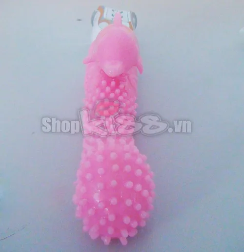 Dolphin Textured Super Vibrating Silicone G-Spot Dildo Massager — photo 5