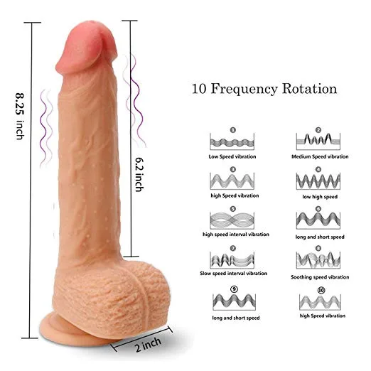 High-End Remote Control Wall-Mounted Vibrating Dildo DV48 — photo 3