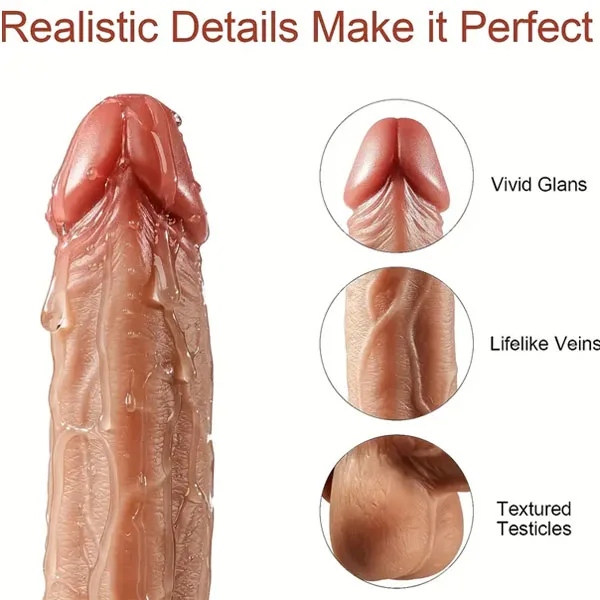 MUHA Wall-Mount Heated Vibrating Thrusting Dildo — photo 5