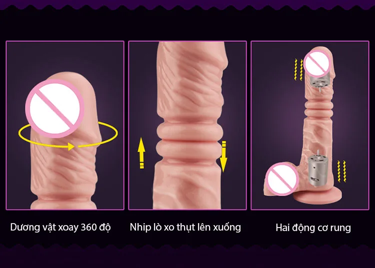 King DV 49 Wall Mounted Thrusting Silicone Dildo with Vibration — photo 6